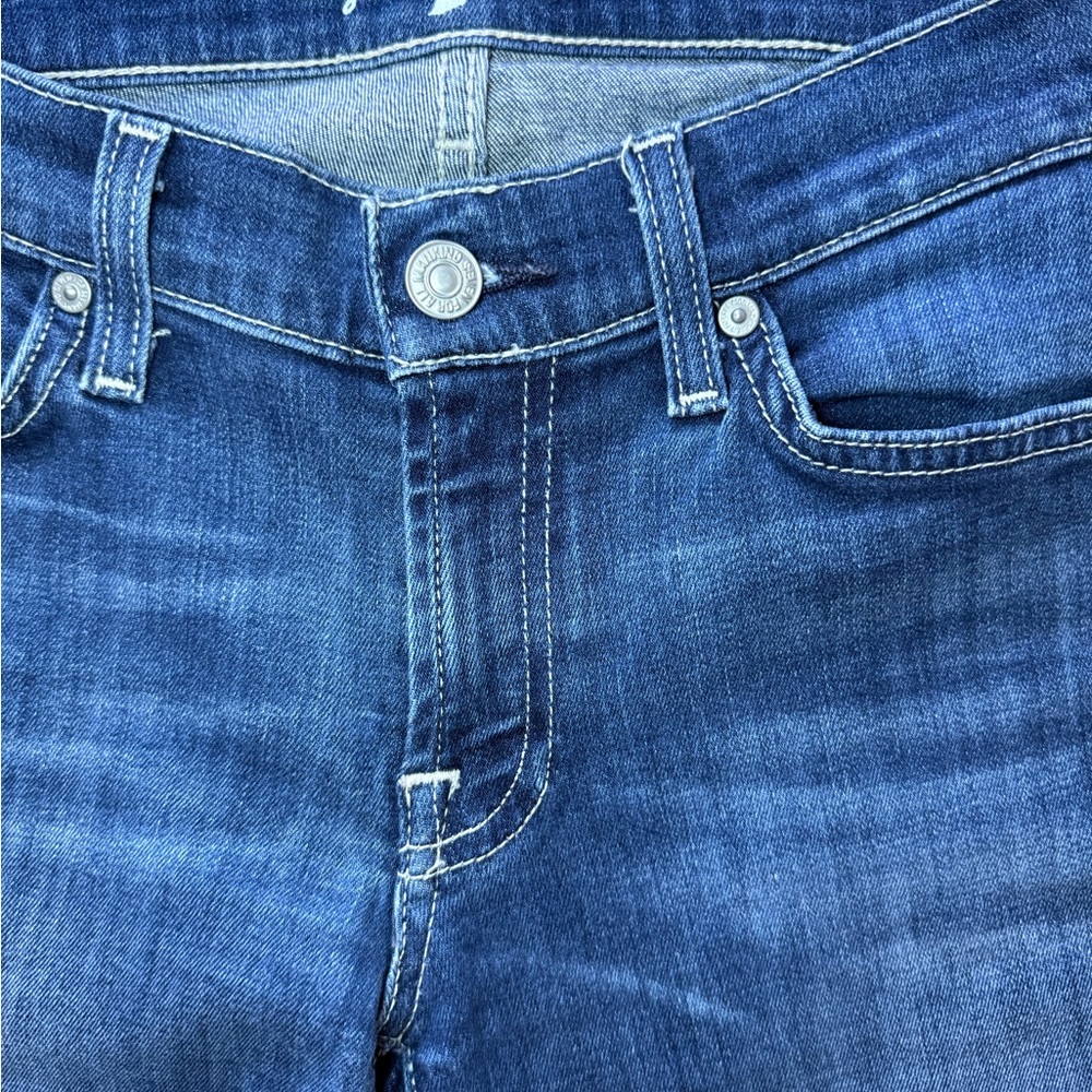 7 For All Mankind Women’s Bootcut Dark Blue Jeans (size 27) - Picture 5 of 7